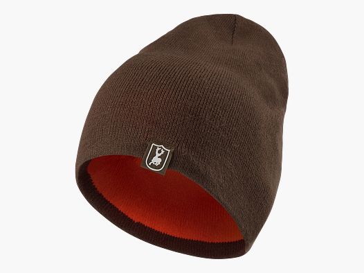 Cumberland Bonnet Tricoté - Réversible - Orange - Taille : ONE SIZE