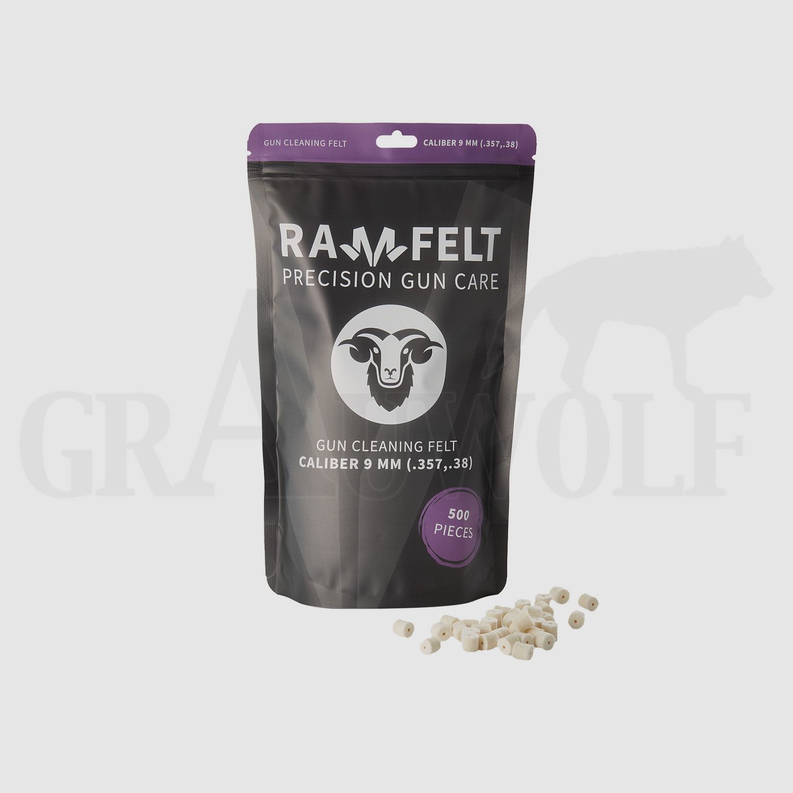 Ramfelt Gun Cleaning Felt .9 mm - 500 Pack