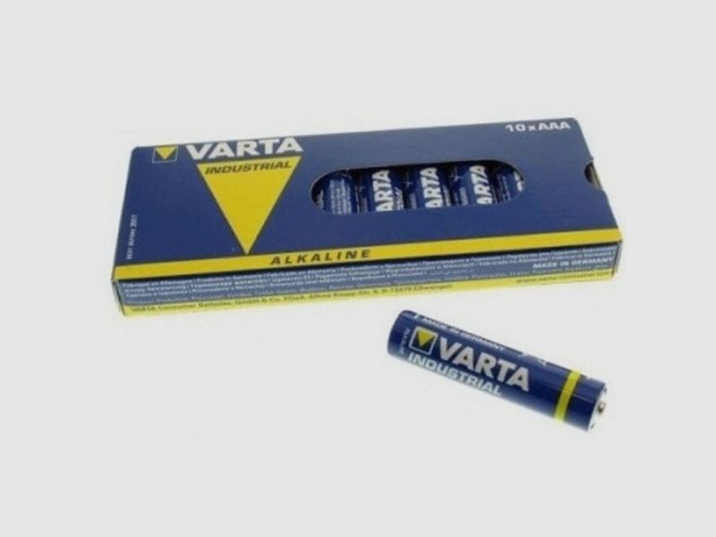 Varta Industrial 4006 Batterien AAA LR03 1,5V Micro 10er Pack