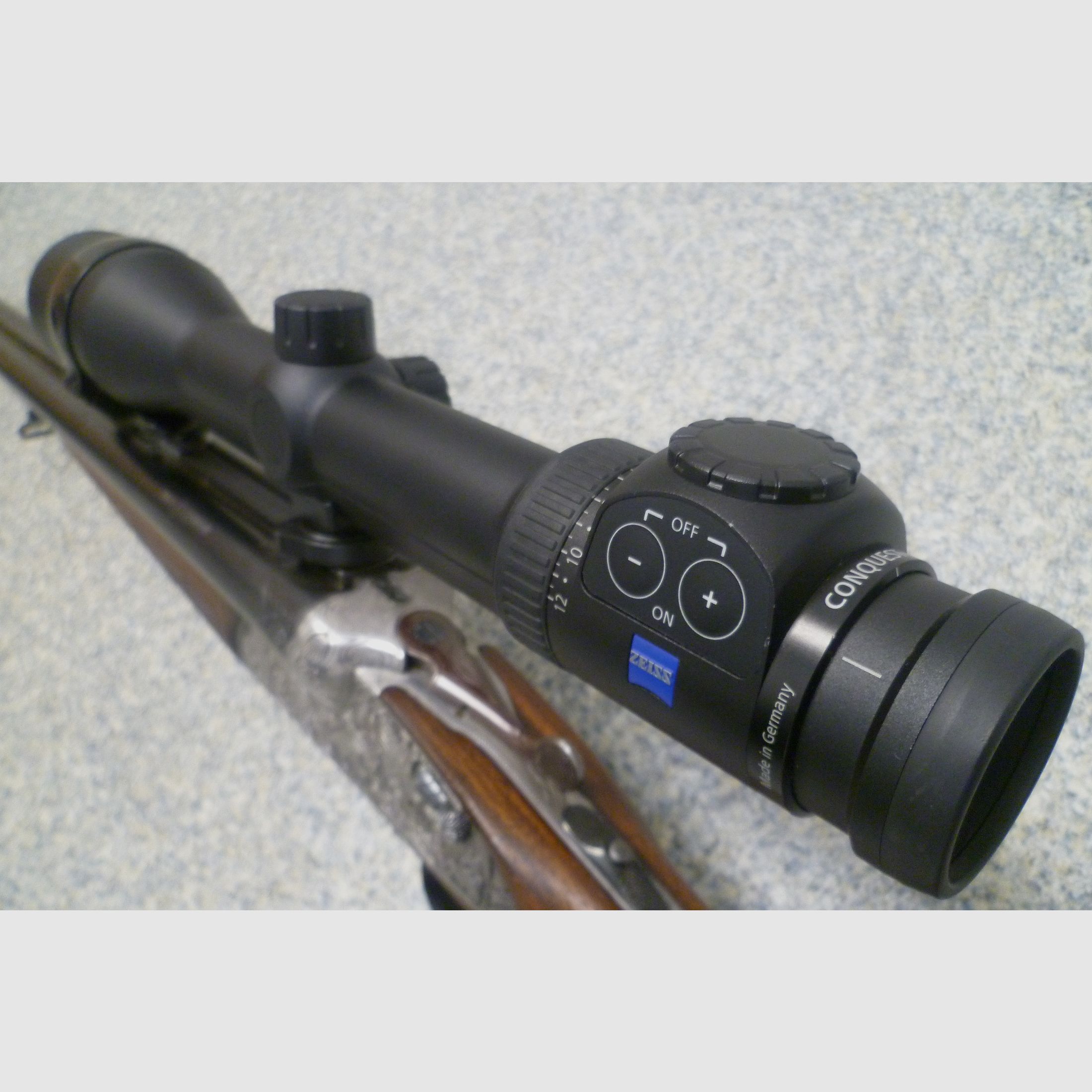 Seitenschloss-Drilling F.W. Heym 16/70 & 7x57R