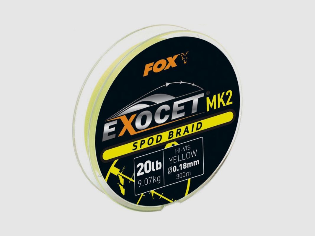 Trenza de carpa Exocet MK2 Marker Braids 300m - Amarillo