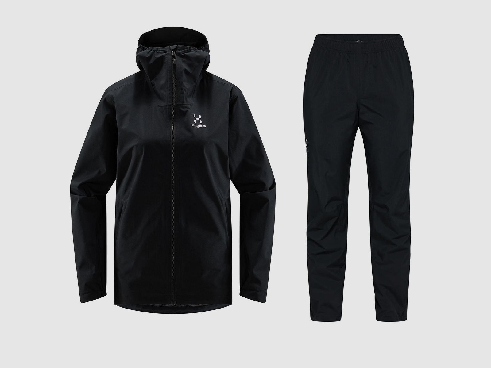 Haglöfs Korp Proof/Proof II Regenanzug Damen True Black