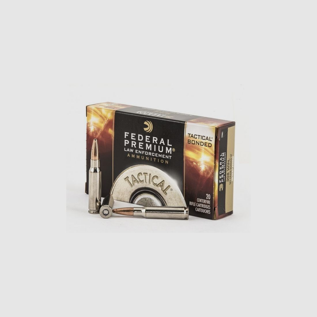Federal Tactical Bonded Law Enforcement .308 Win. 165GR BSP 20 Patronen