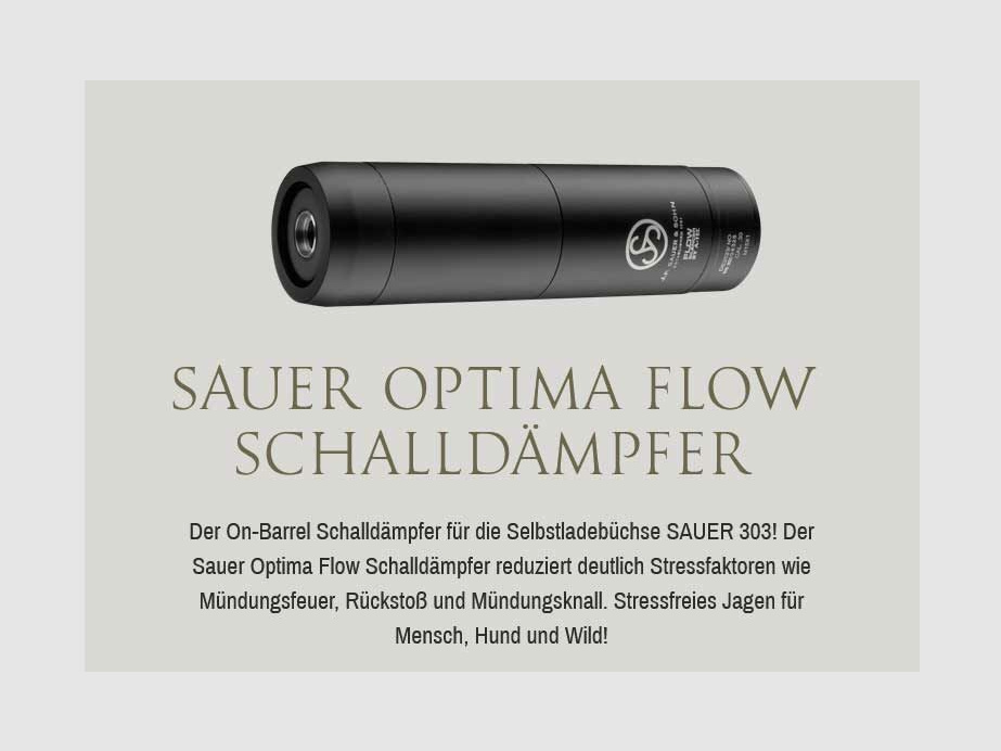 J.P. Sauer & Sohn SAUER S303 SYNCHRO XT Gen II + Optima Flow silencer
