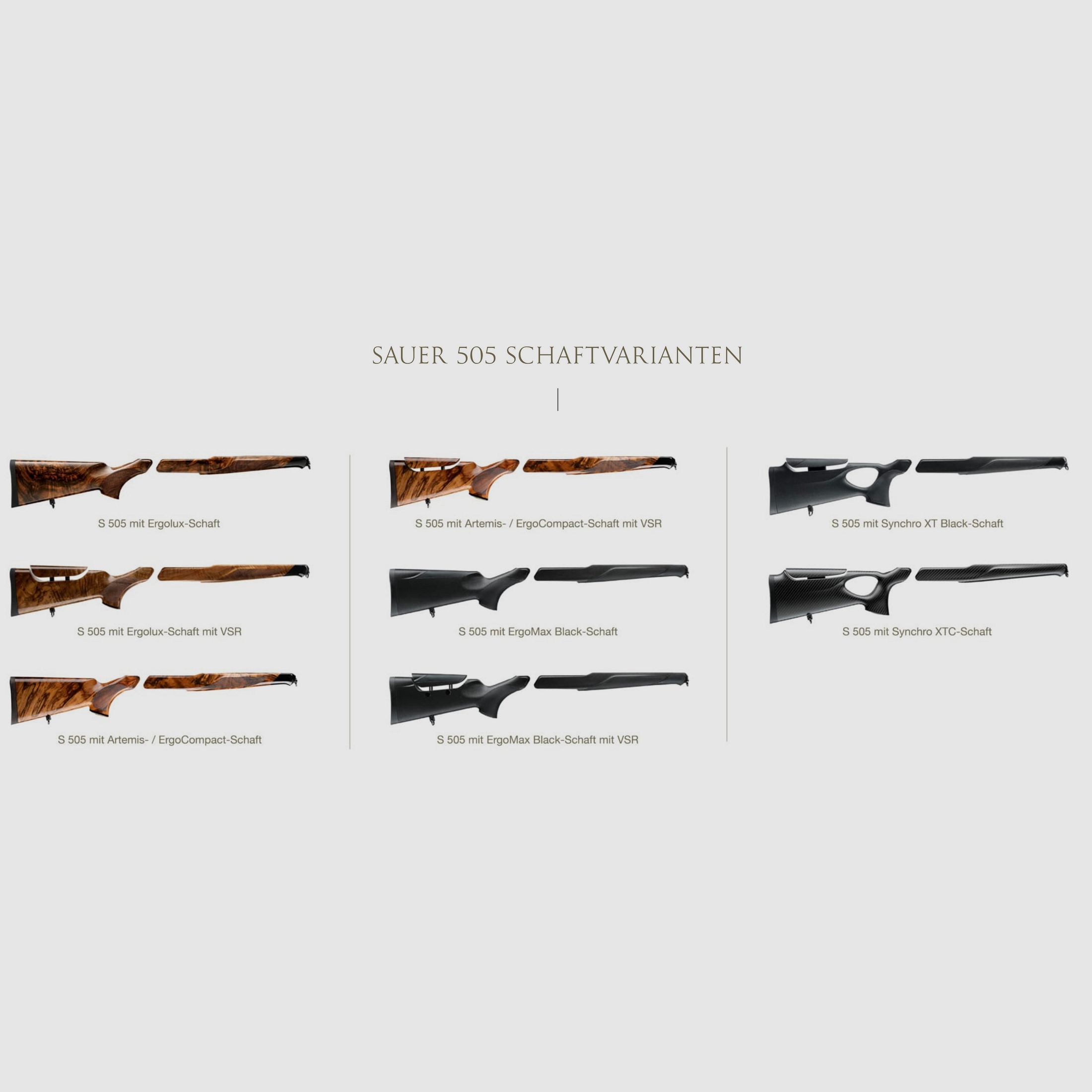 J.P. Sauer & Sohn 505 verschiedene Modelle und Kaliber