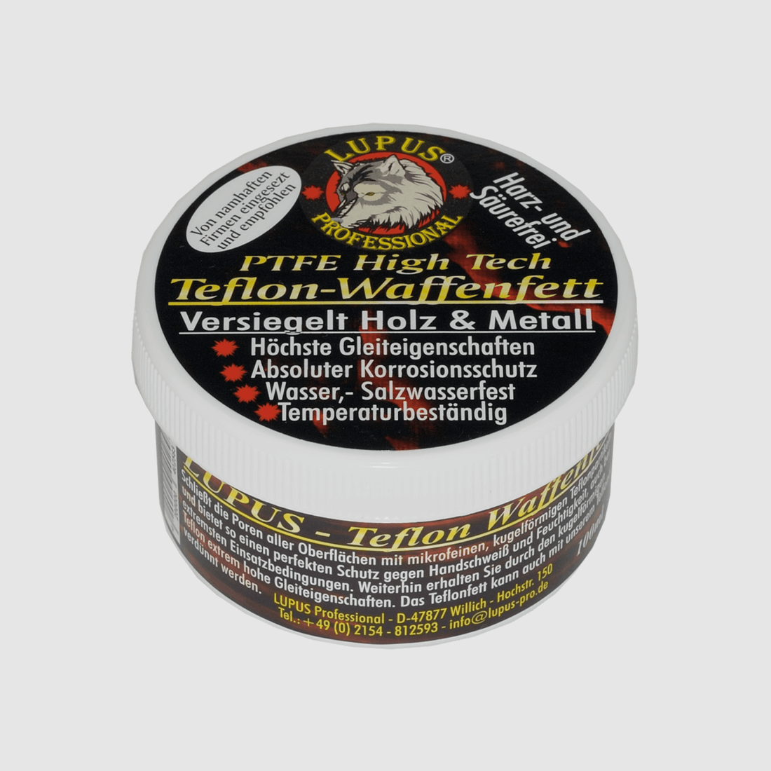 Grasa de arma Teflon Lupus