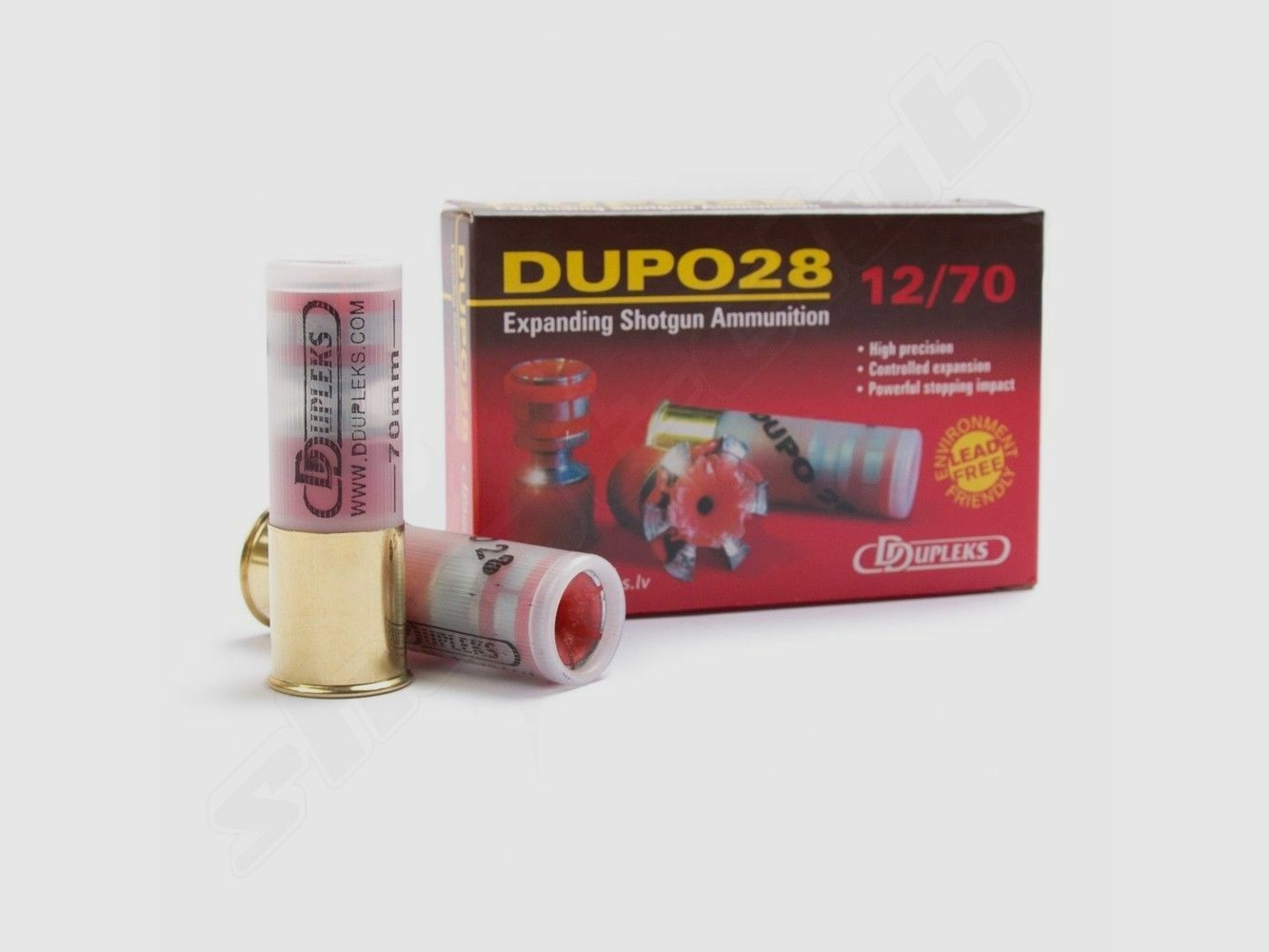 DDupleks Flintenlauf-, Jagdpatronen DDupleks DUPO 28 12/70 28g