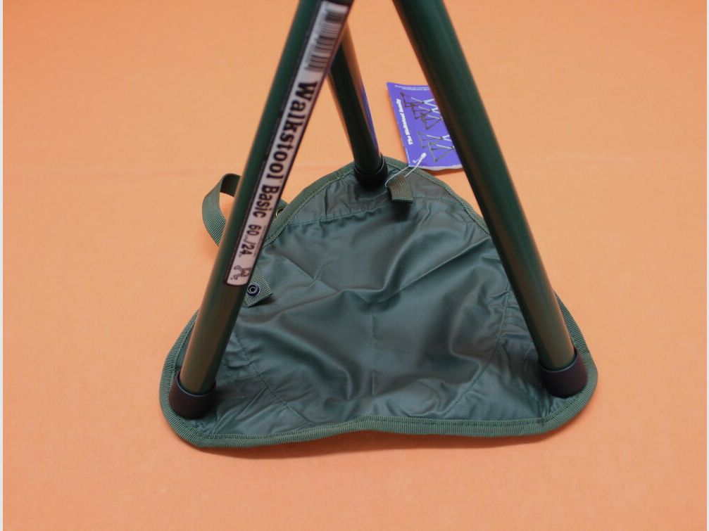 Walkstool Walkstool Basic: Dreibein-Sitzstuhl 60cm mit Teleskopbeinen zum platzsparenden transportieren