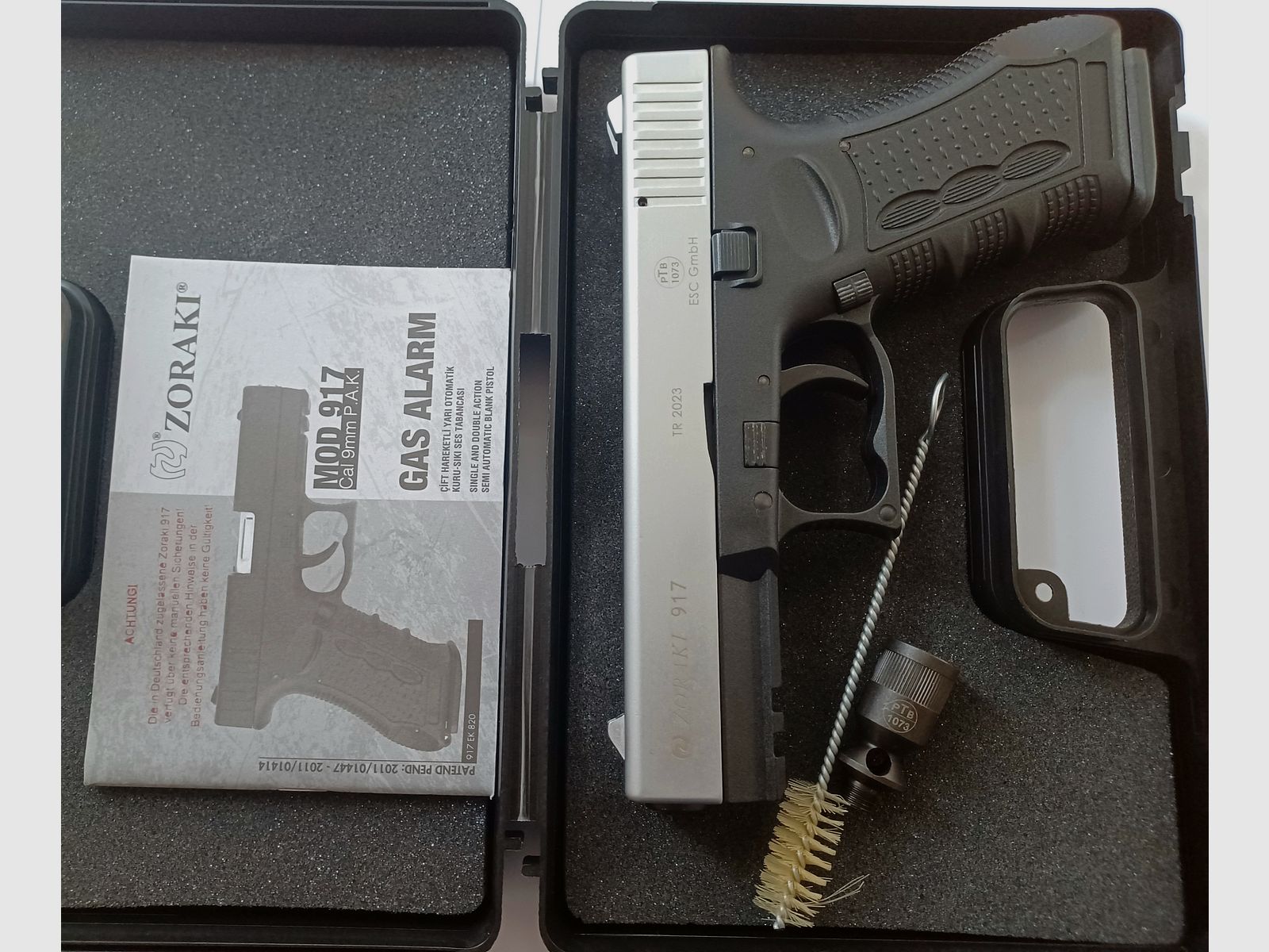 Zoraki 917 mat chrome cal. 9mm P.A.K.