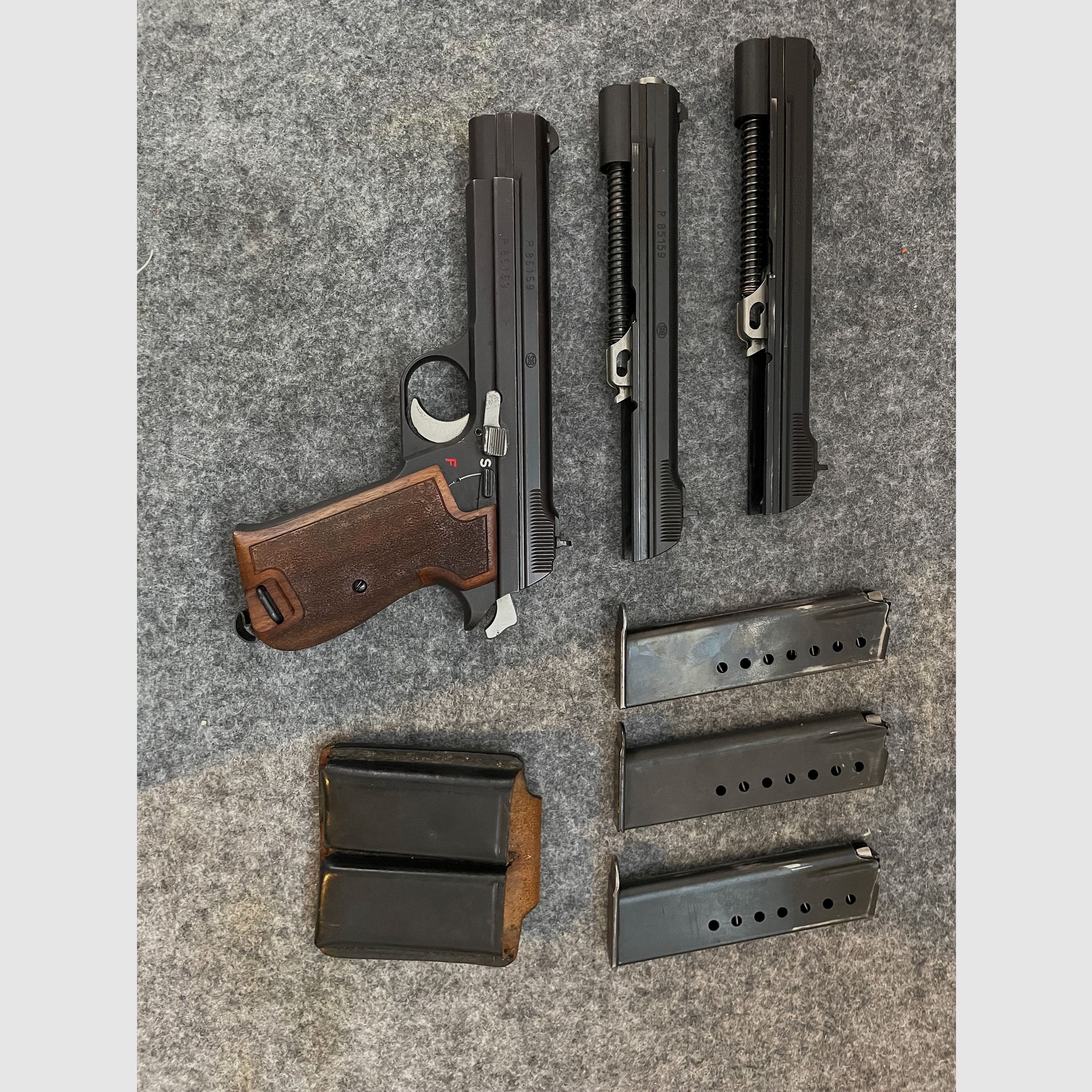 SIG Hämmerli P210 9mmvPara mit 2xWechselsystem 9mm „lang“ + 7,65 Para