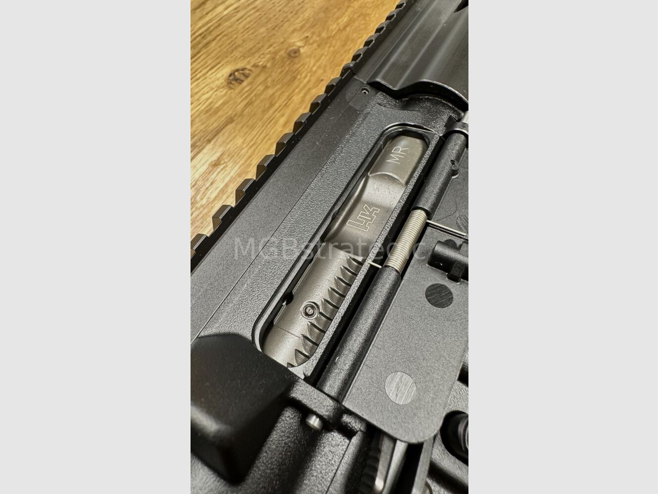 Heckler & Koch MR223 A3 Slim-Line 16,5" Lauf - halbautom. Büchse .223Rem sportlich zugelassen! - Das zivile H&K 416 - mit Original H&K Abzugs- und Schlagstück Pin mit extra Sicherung wie bei G95K + Original H&K QD End-Plate (doppelt neu verstemmt, siehe Foto)