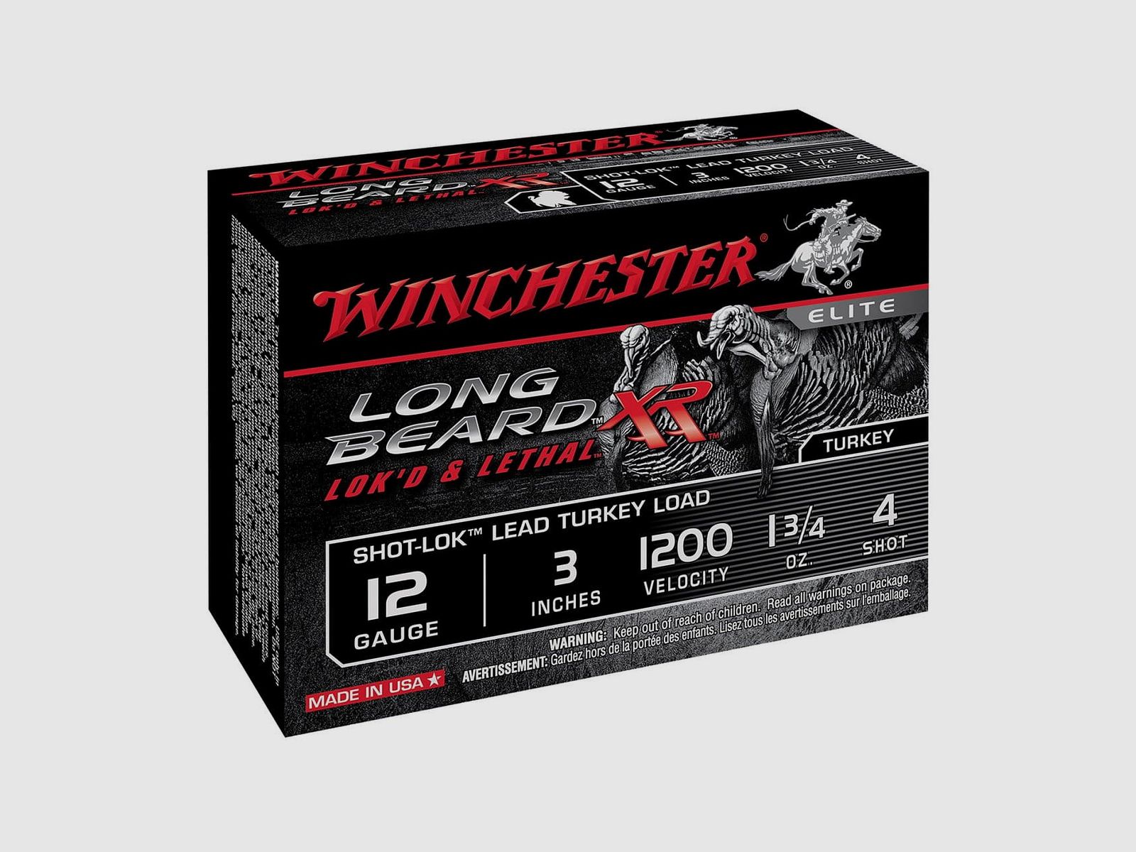 Winchester Long Beard 49 g Cal. 12/76 Cartucho de escopeta - 10 uds.