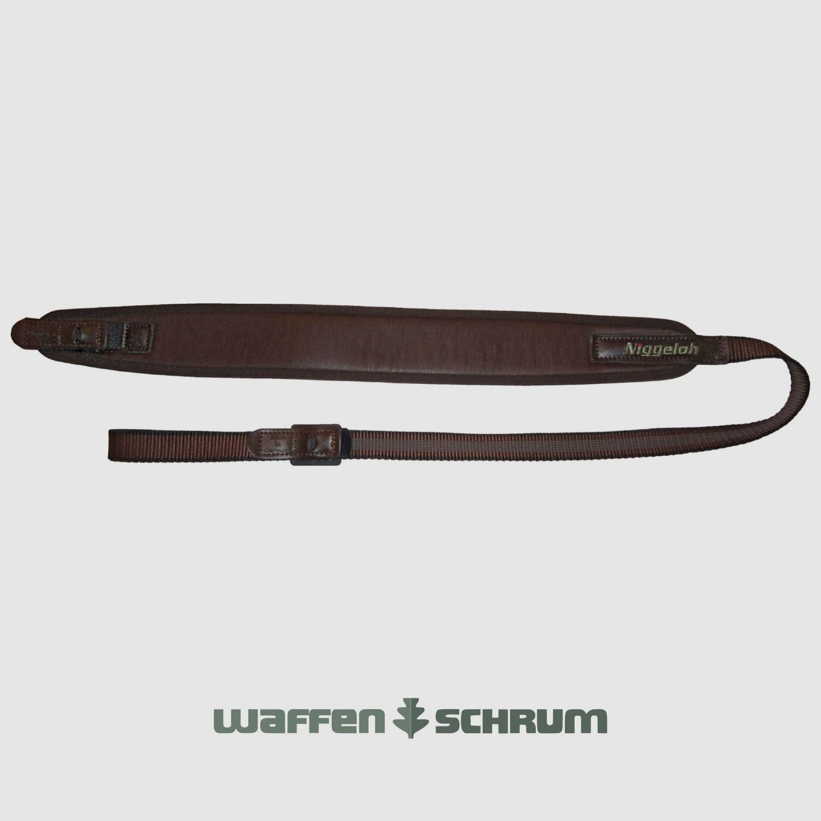 Niggeloh Gewehrriemen Universal Leder - Braun mit Schnellverschluss