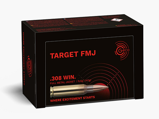 Geco .308Win Target FMJ 9,5g - 146gr 50er Pck.