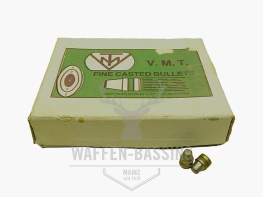 V.M.T. Semi-Wadcutter Bleigschosse mit Fettrille, Kal. .45ACP (.452), 185 grain