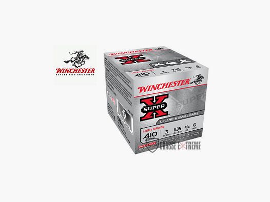 25 Patronen WINCHESTER Super-X 19,5g Kal. 410/76