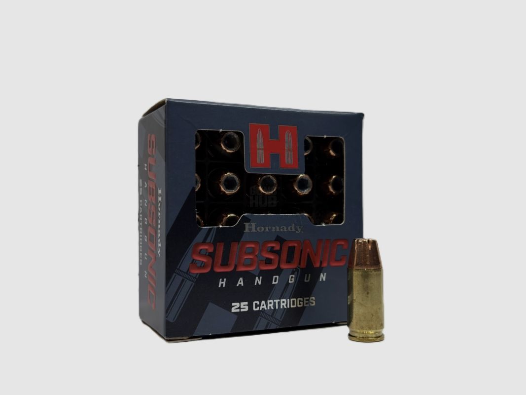 Hornady 9x19 XTP SubSonic 147gr/9.5g Ammunition