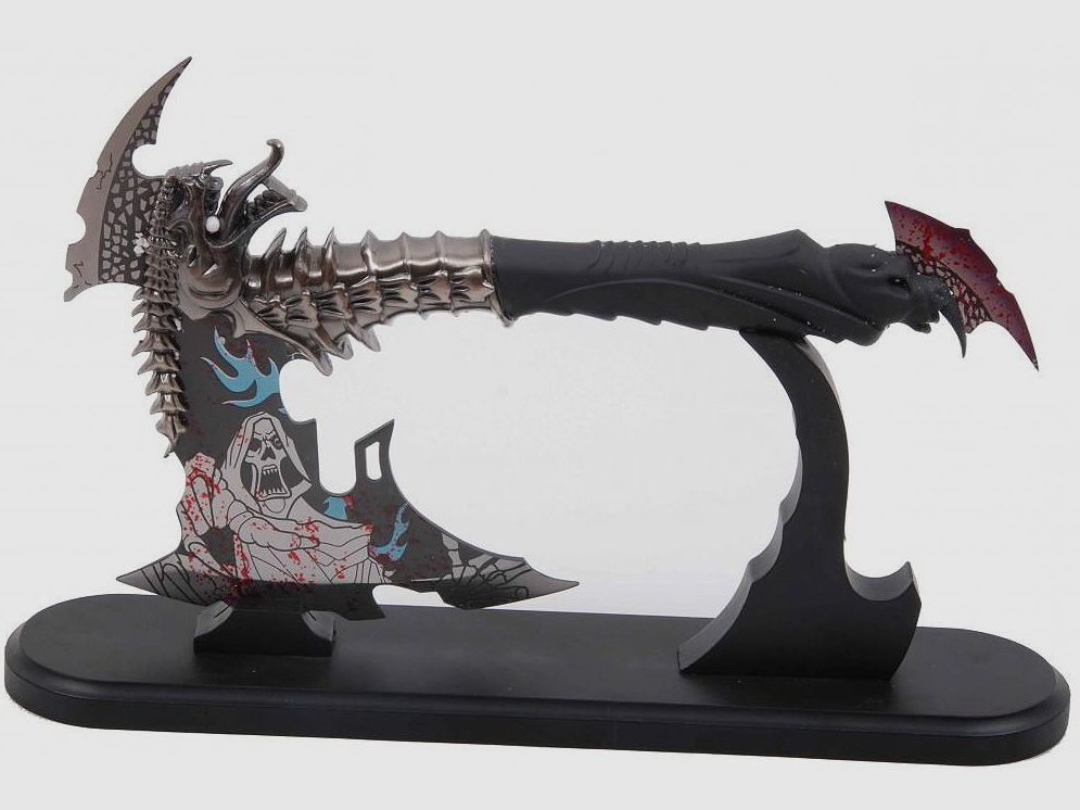 Fantasy Drachen Axt inklusive Tischständer