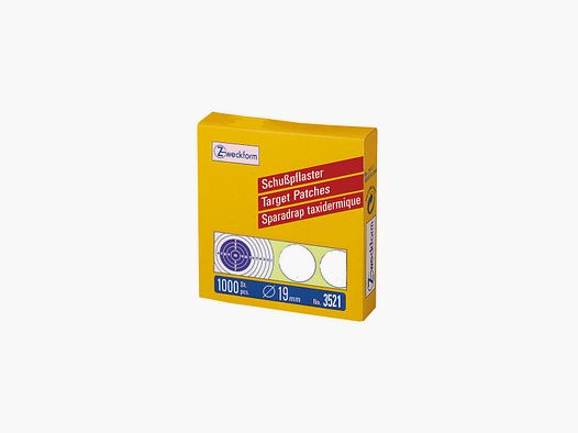 ZWECKFORM Schusspflaster Weiß