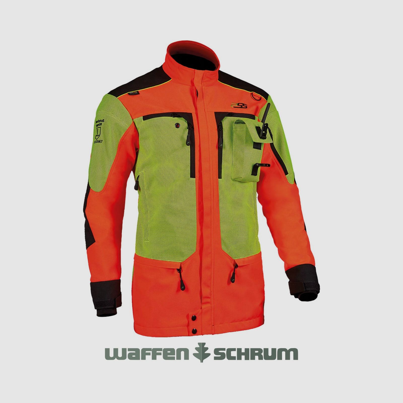 Chaqueta de protección para el campo X-Treme Amarillo/ Rojo neón