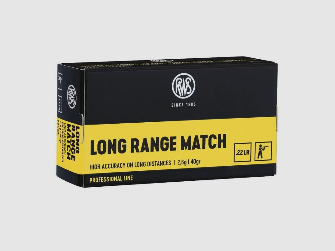 RWS .22 lr. Long Range Match 2,6g/40gr, Bild 2 von 2