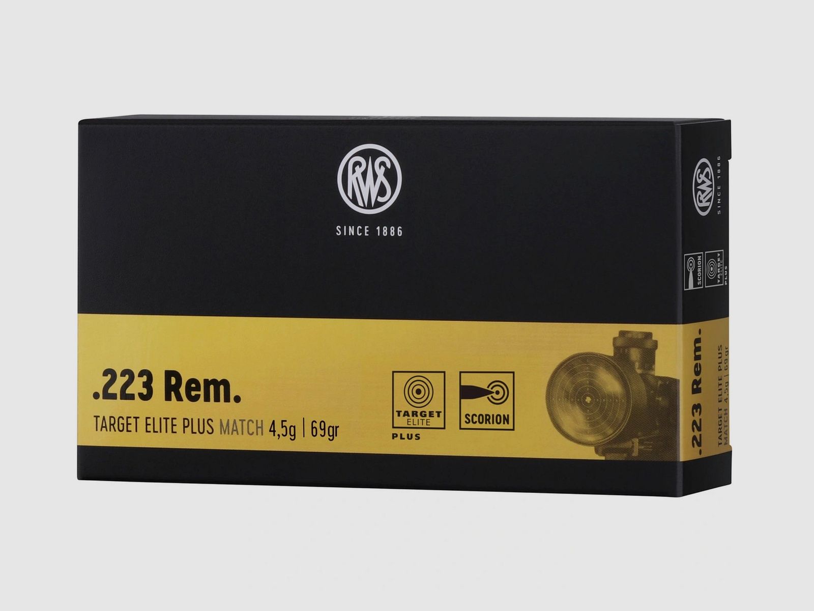 RWS 2411868 Target Elite Plus .223 Rem. Scorion 4,5g 69grs. Full metal jacket