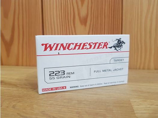 WINCHESTER MUNITIONS CAL. 223 REM. 55 GR FMJ