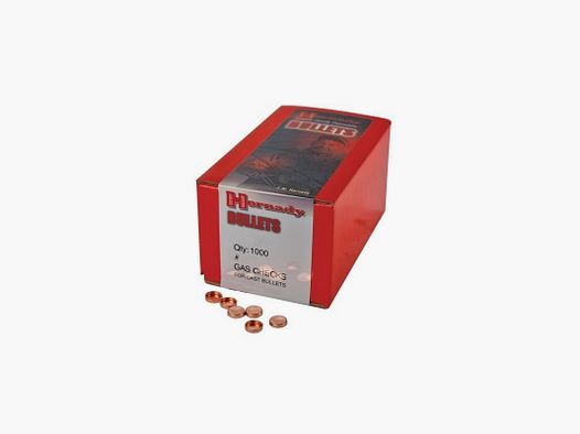 PACK OF 1000 GAS CHECKS HORNADY CAL 25