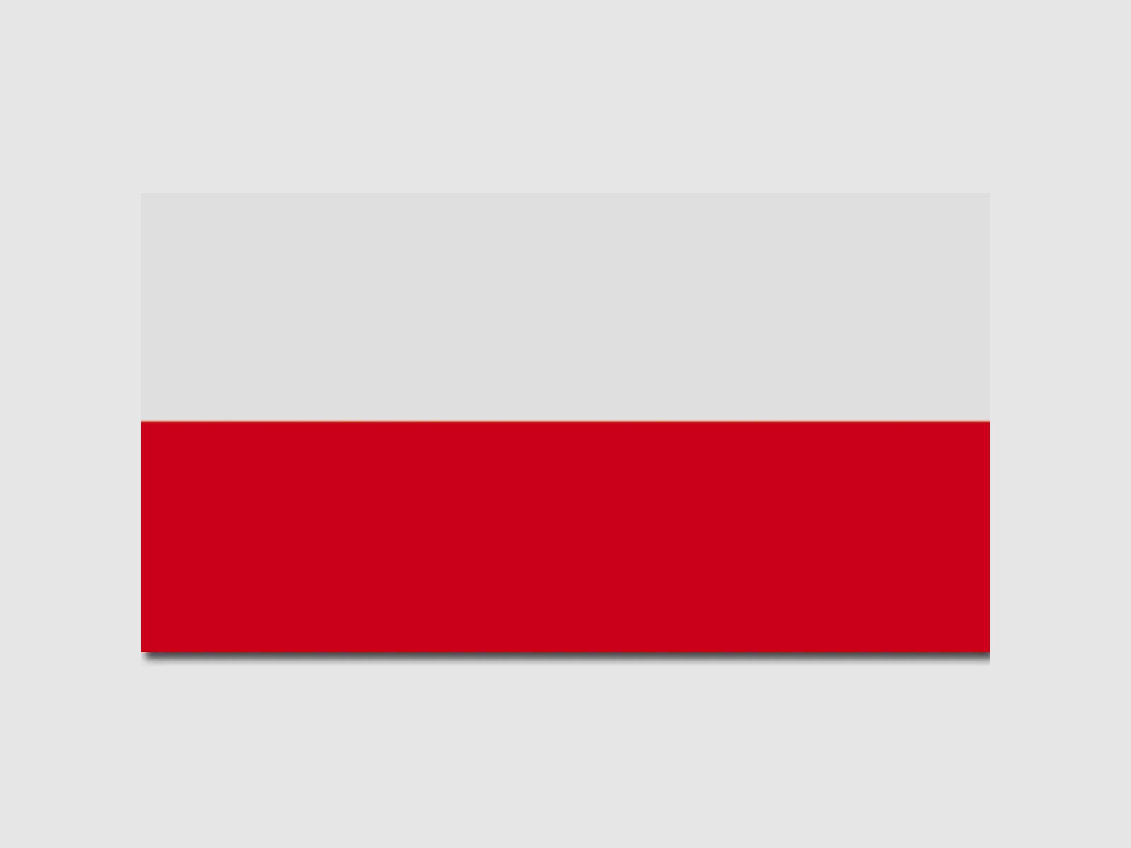 Unbekannt Flagge Polen