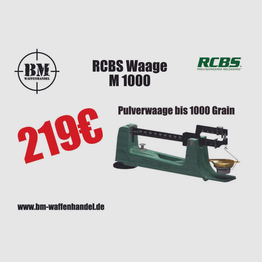 RCBS	 Pulverwaage M 1000