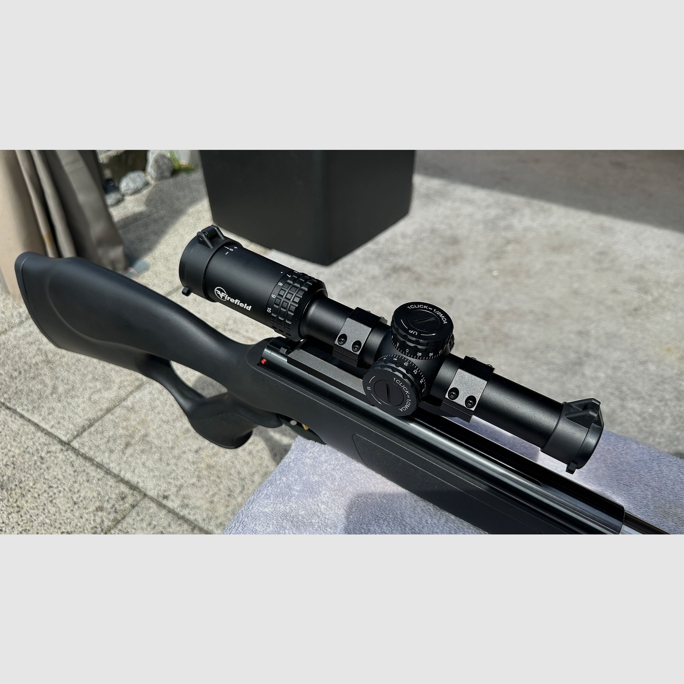 Weihrauch HW97K con telescopio RapidStrike 1-10x24