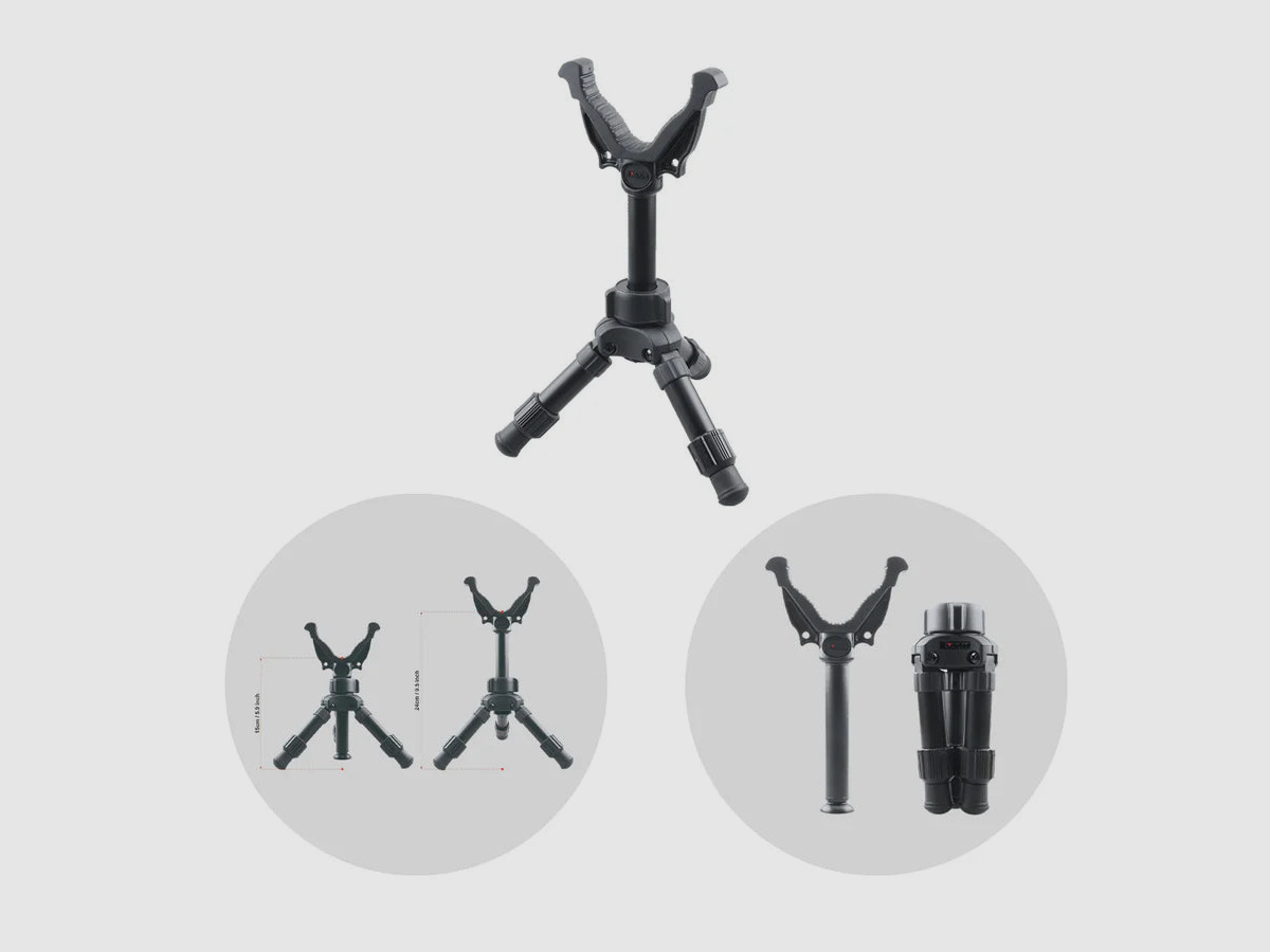 Vector Optics RSGR-06 Rokstad Tripod 15–24 cm mit V-Auflage