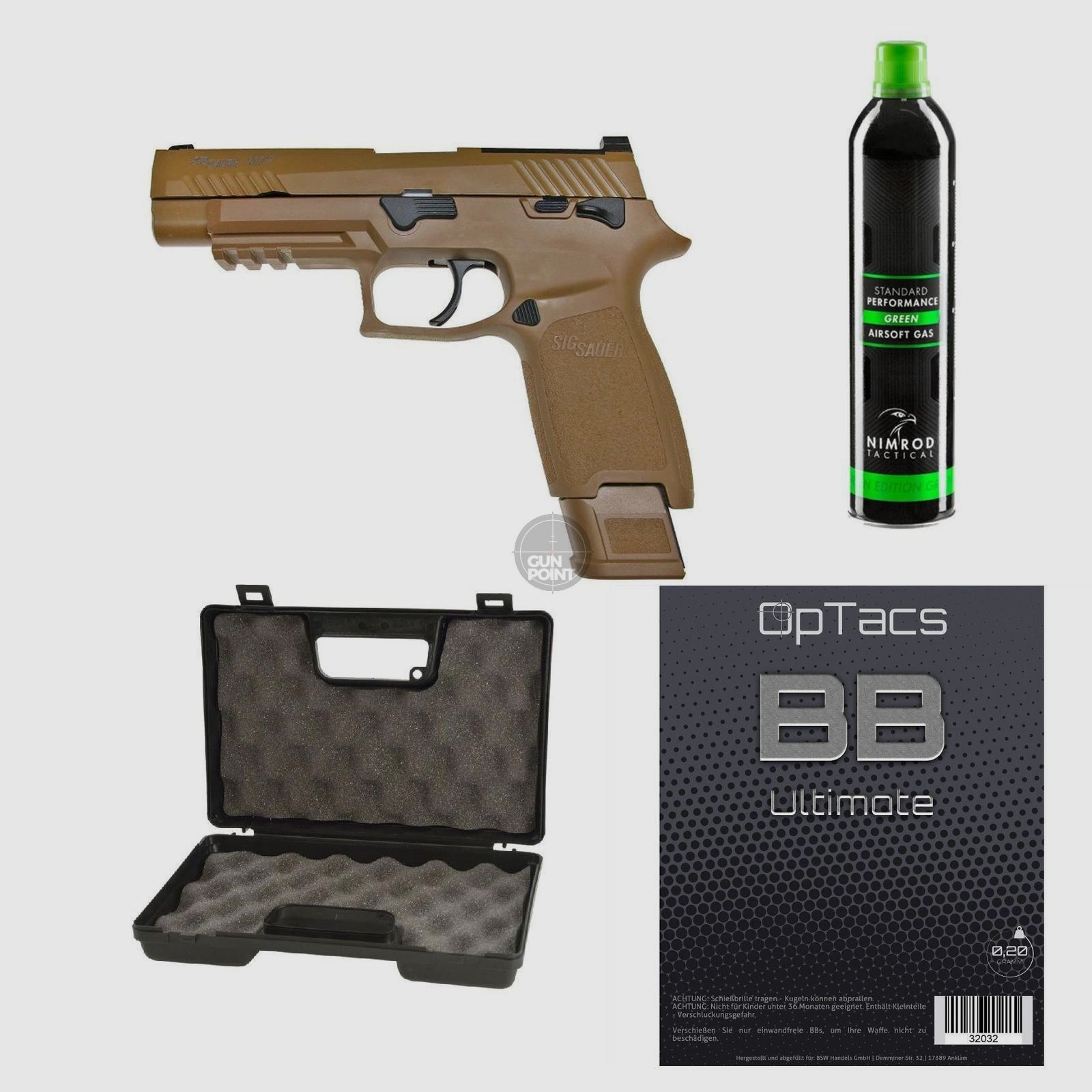 SET !!! Softair - Pistole - Sig Sauer ProForce P320-M17 GBB - ab 18, ber 0,5 Joule