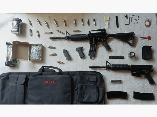 2x .43 RAM Makierer Sturmgewehr 1R Gewehr Umarex CO2 Druckluft Set Sammlung Bastler Tausch en reprise PCP Luftgewehr Pressluft 