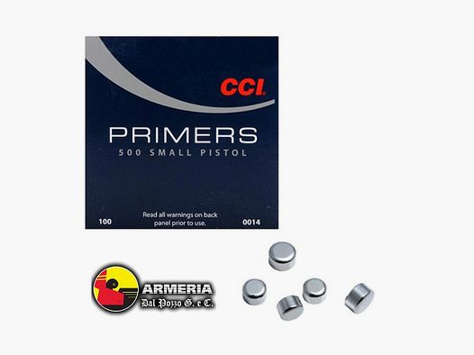 CCI PRIMERS 500 SMALL PISTOL 0014