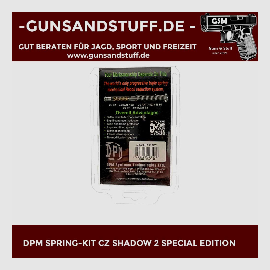 DPM SPRING-KIT CZ SHADOW 2 SPECIAL EDITION