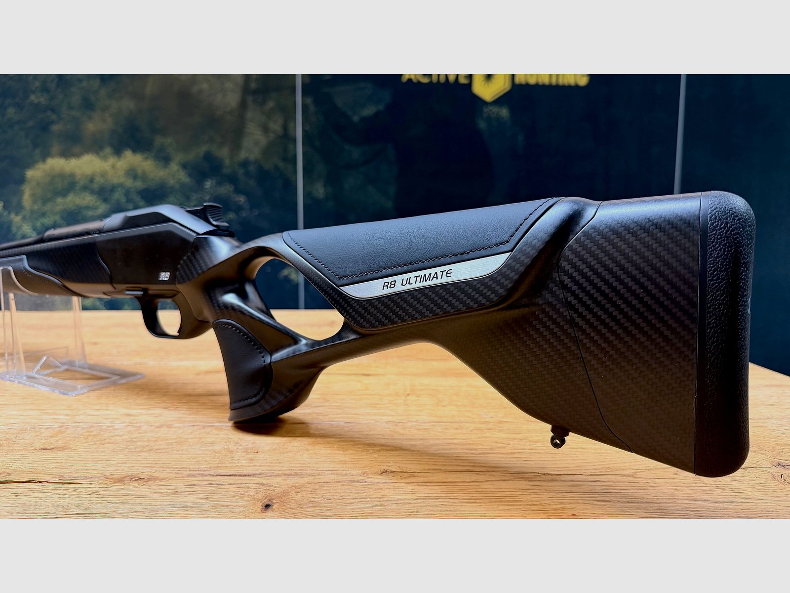 Blaser R8 Ultimate Carbon Leder Komplettwaffe / Kaliber wählbar / Logo silber / Standard Ausführung