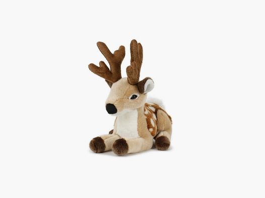 LivingActive Plüsch-Hirsch 25 cm – Waldtier Kuscheltier aus Plüsch