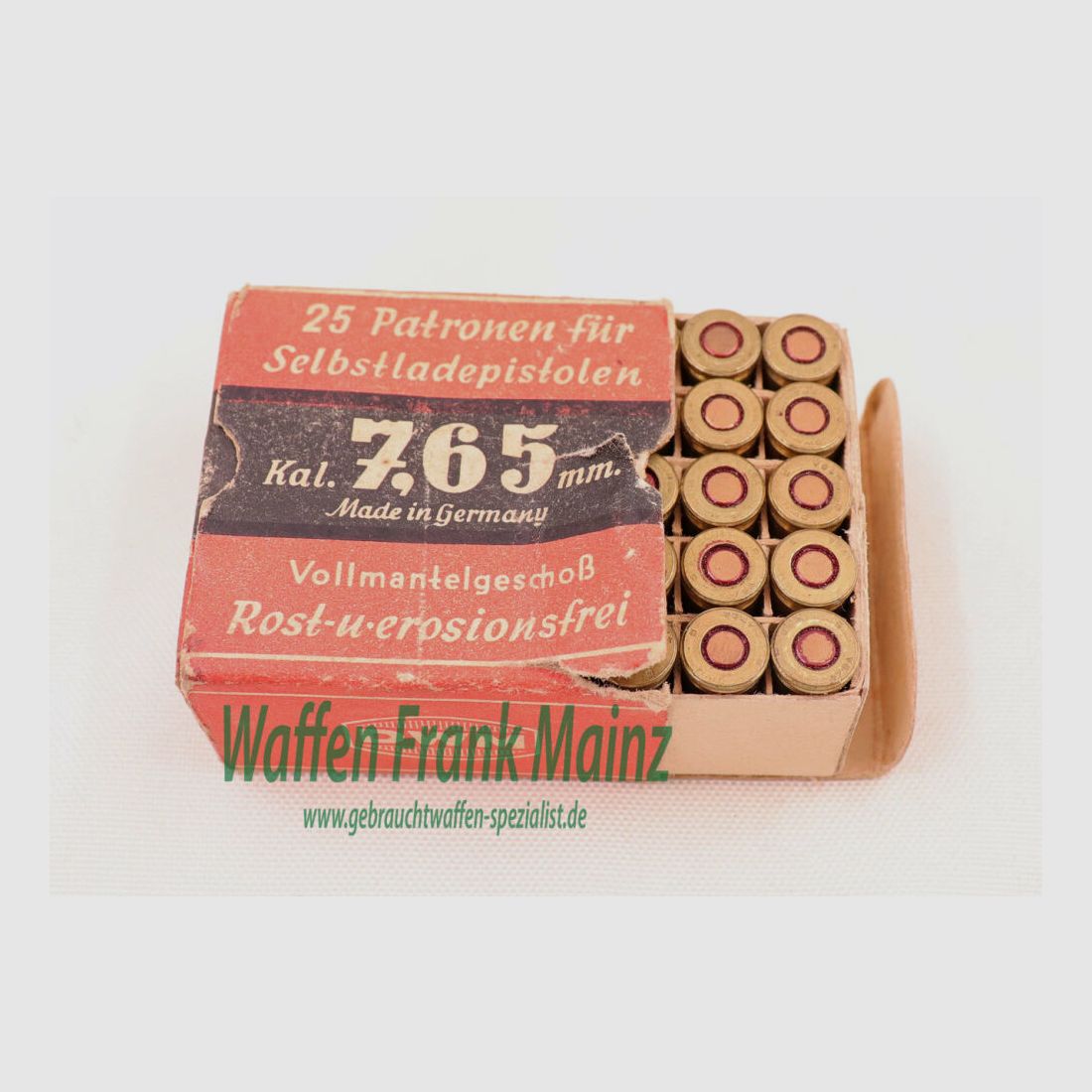 DWM, Berlin Munitions de Pistolet 7,65mm Browning
