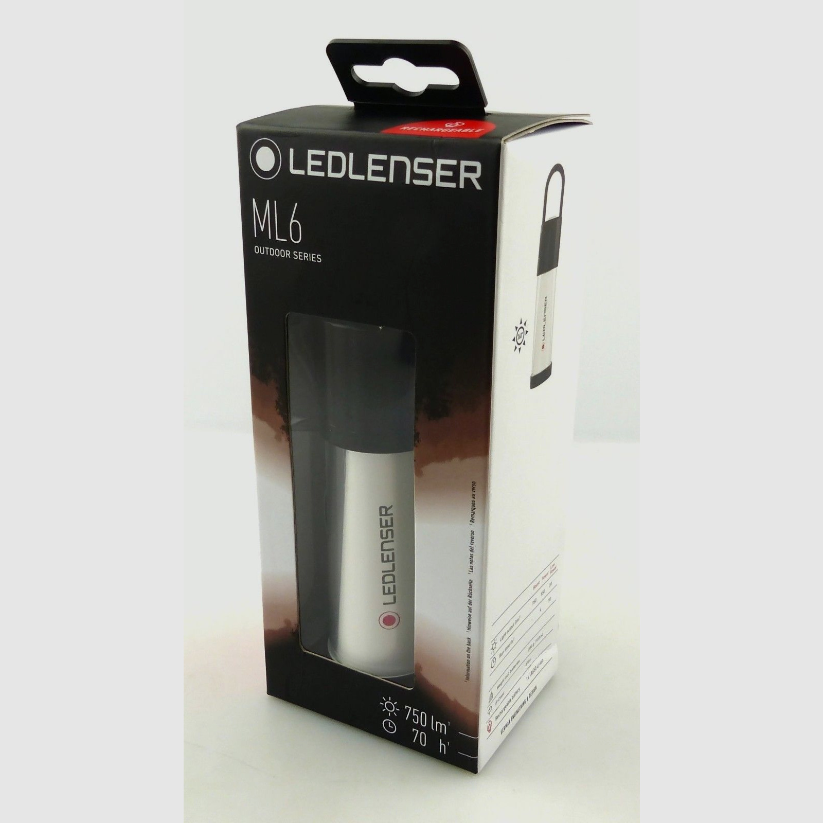 Ledlenser 500929 ML6 Lampa LED do użytku na zewnątrz Lampa kempingowa 750 lumenów
