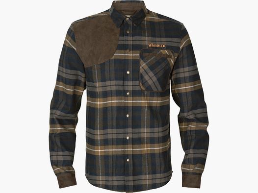 Härkila Hemd Jarne Shooting L/S Dark olive