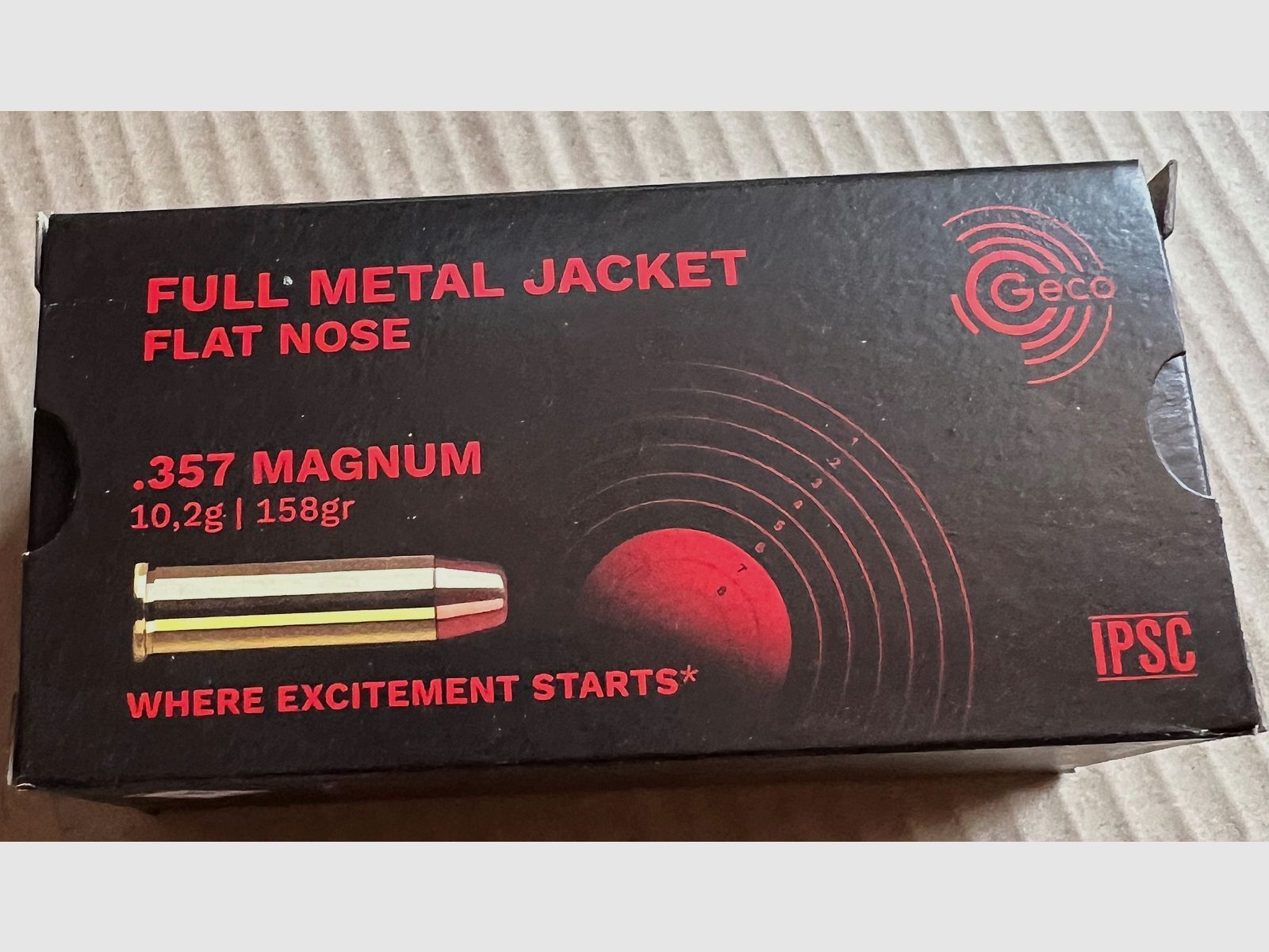 1000 pièces GECO .357 Magnum VM-FK FMJ