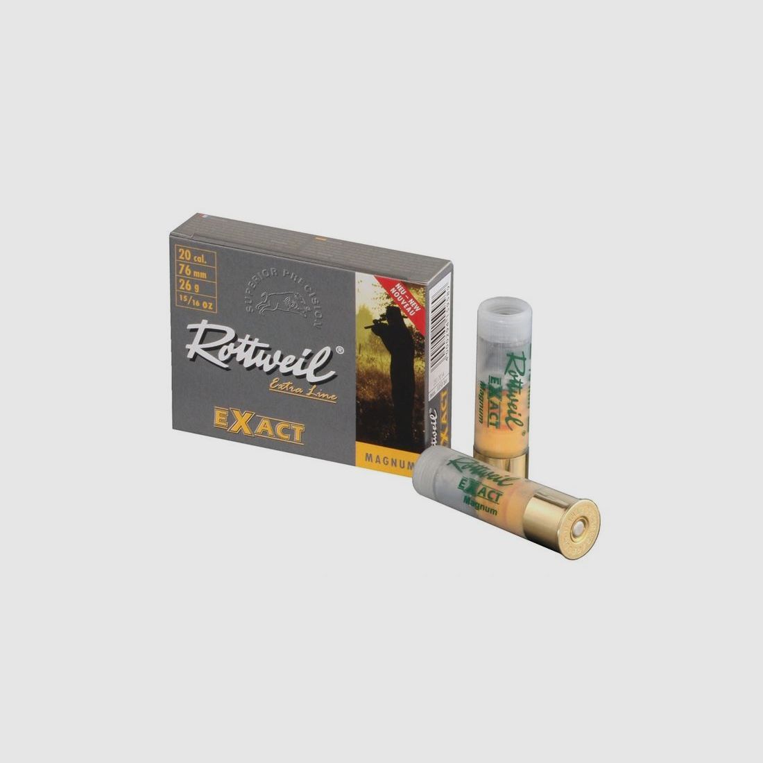 Rottweil Exact Magnum 20/76 – 26g – 5 Pkg, image 1 sur 2