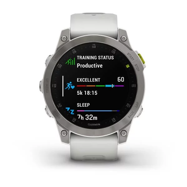 GARMIN Smartwatch EPIX 2 Sapphire White Titanium, image 1 of 22