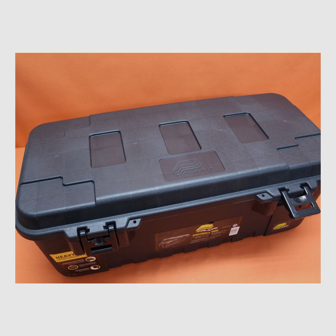 Plano Plano Large Sportsmen Black Trunk w/Wheels: Untensilien-Box Polymer schwarz ca. 96/46/36cm