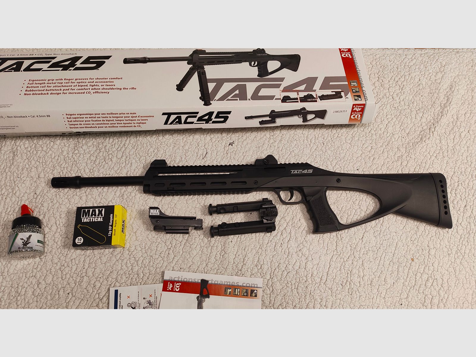 ASG TAC 45 Co2 Geweer gebruikt