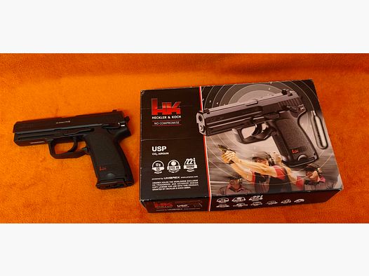 HK USP CO2-pistolet pneumatyczny 4,5mm stalowe BB ze śladami użytkowania