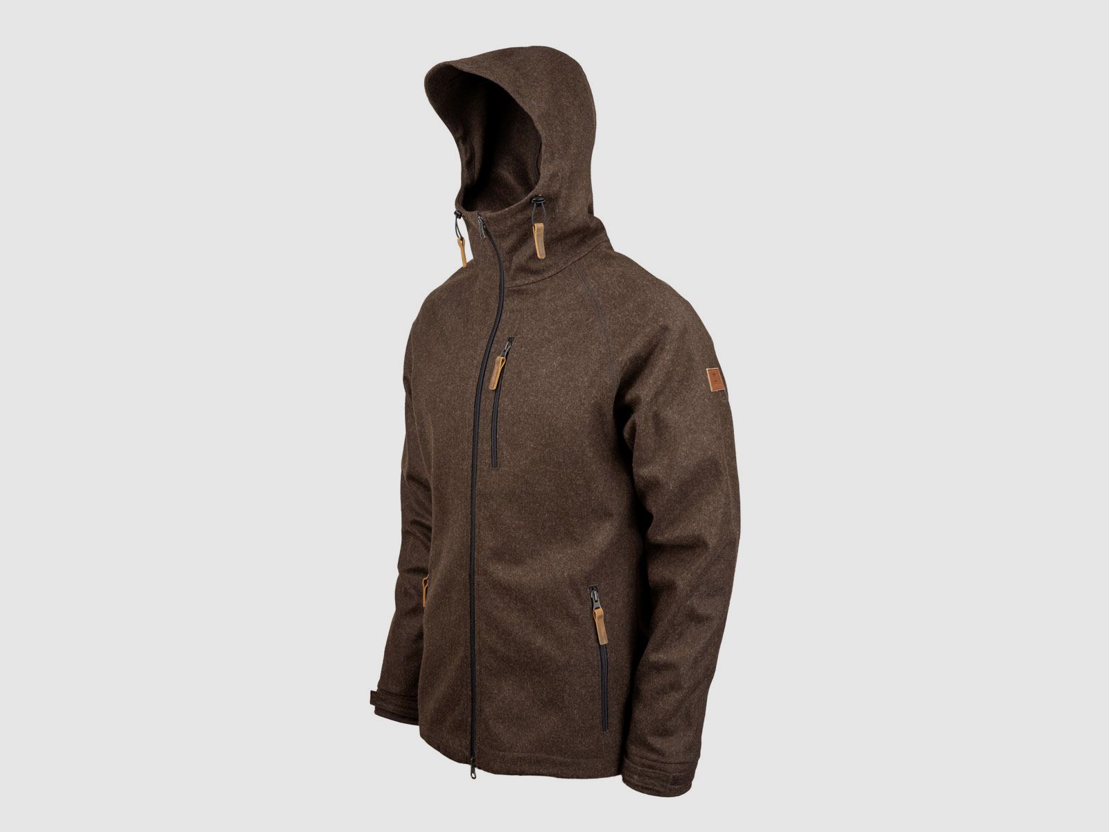 Herrenjacke "Kapuzenraudi", Braun