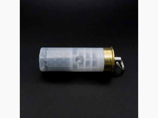 BULLET KEYCHAIN 12/70 shot 3.5mm steel shot