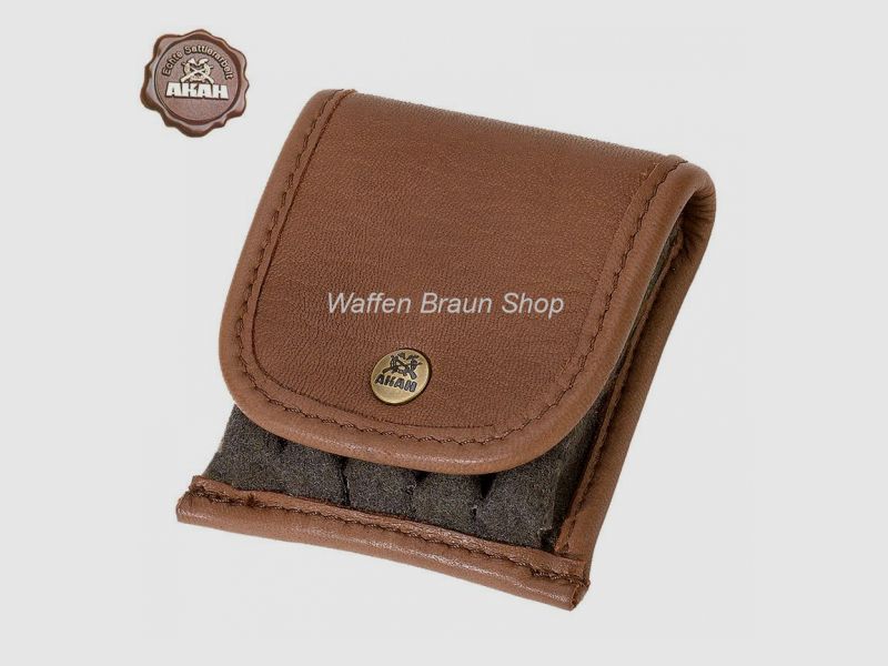 AKAH Patronenetui Elchleder mit Loden